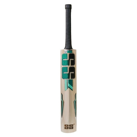 BA Sports Cricket Bat Popular Kashmiri Willow Full Size For Tennis Ball , Plastic Ball, Leather Ball , Rubber Bal With Black Bat Cover | Green