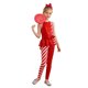 thumbnail image 4 of Mono de Ballet con lentejuelas a rayas y bastón de caramelo para niñas, traje de Cosplay de Año Nuevo, mono con péplum de cintura alta y espalda abierta, 4 of 5