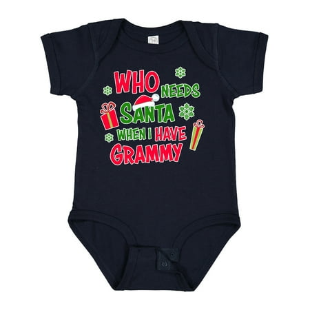 

Inktastic Who Needs Santa when I Have Grammy Gift Baby Boy or Baby Girl Bodysuit