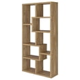 thumbnail image 2 of Pemberly Row Contemporary 71" 6-Shelf Engineered Wood Bookshelf in Mango, 2 of 10