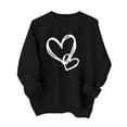 thumbnail image 4 of Valentines Day Sweatshirts for Women Cute Candy Couple Love Heart Print Long Sleeve Tshirts Casual Valentines Gifts Relaxed Fit Tops Outfit Clothes, 4 of 4