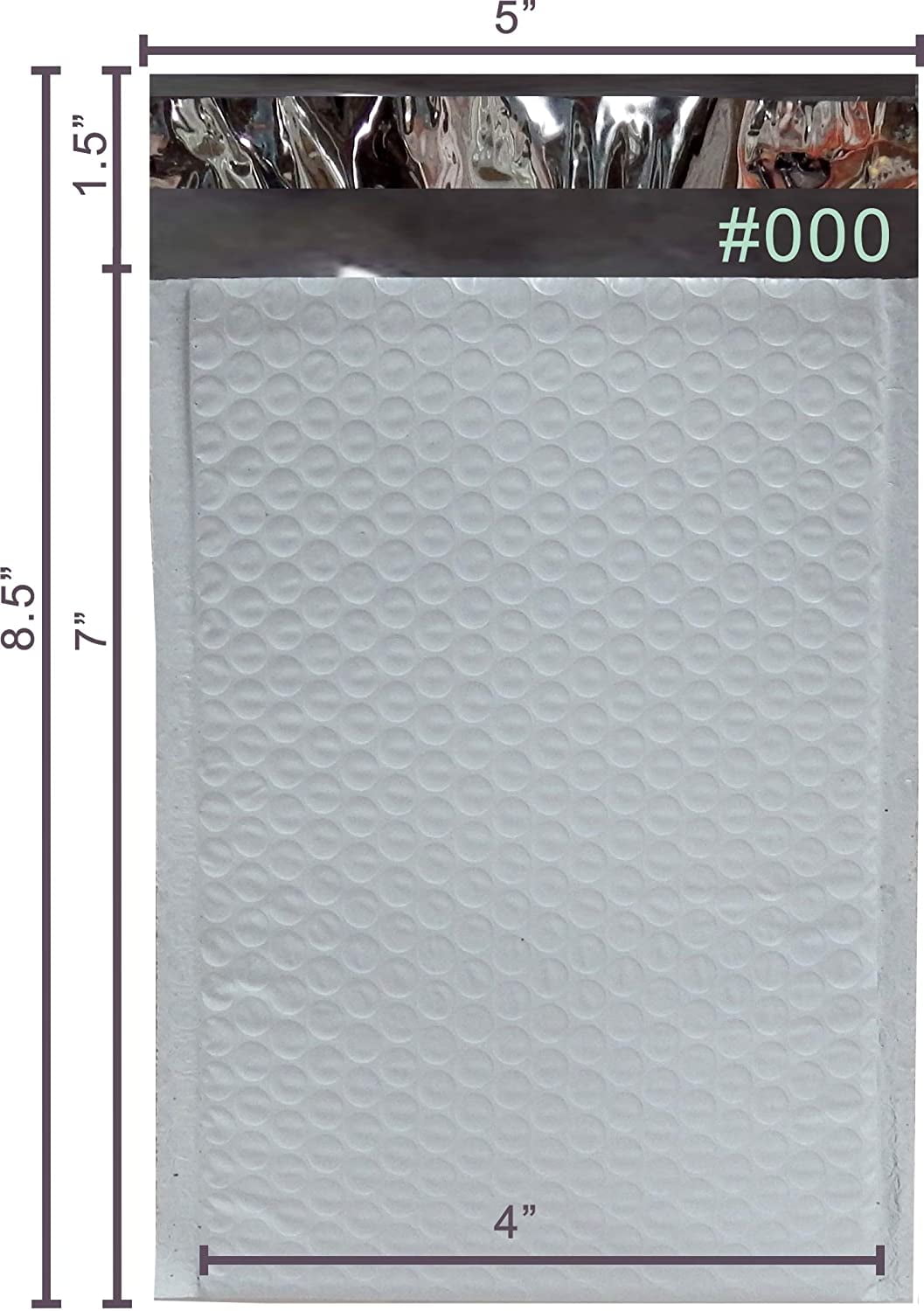 Yens® 2000 #000 Kraft Bubble Padded Envelopes Mailers 4 X 8 