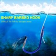 thumbnail image 4 of 10Pcs / Box Durable Carbon Steel Sharp Barbed Fishing Hooks Tackle Accessory(7#), 4 of 8