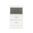 thumbnail image 3 of Herval Nevada Collection 3 Piece Engineered Wood Bedroom Set in White, 3 of 10