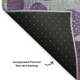 thumbnail image 5 of Addison Rugs Mayfield Premium Machine Washable Transitional Geometric Purple Rectangle Rug, 3' x 5', 5 of 7