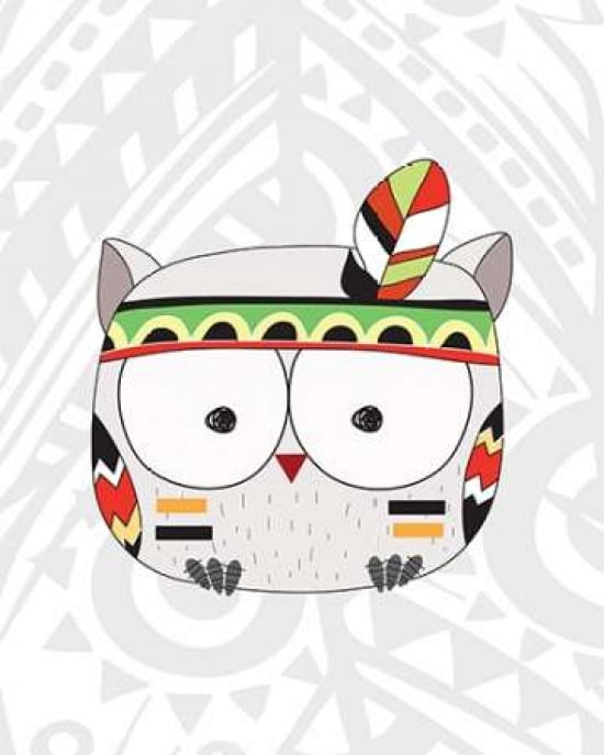Tribal Owl Canvas A