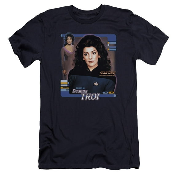 Star Trek - Deanna Troi - Premium Slim Fit Short Sleeve Shirt - Small