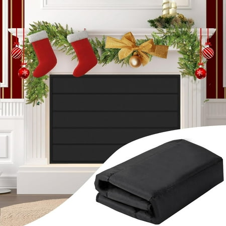 

Fireplace Cover Magnetic Fireplace Blocker Blanket Stops Heat Loss Indoor Fireplace Draft Stopper Save Energy Magnetic Fireplace Draft Cover for Iron Fireplace Frame (41 x29 )