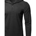 thumbnail image 4 of FashionOutfit Men's Thermal Hooded Long Sleeve T-Shirt, 4 of 4