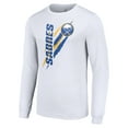 thumbnail image 2 of Men's Starter White Buffalo Sabres Color Scratch Long-Sleeve T-Shirt, 2 of 3