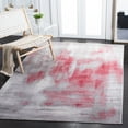thumbnail image 2 of SAFAVIEH Skyler Delmar Distressed Area Rug, Grey/Red, 6'7" x 6'7" Square, 2 of 9
