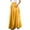 Yellow, variant on Utoimkio Women's Ruched Ruffle High Elastic Waist Midi Skirt Casual A Line Zipper Pleated Skirts