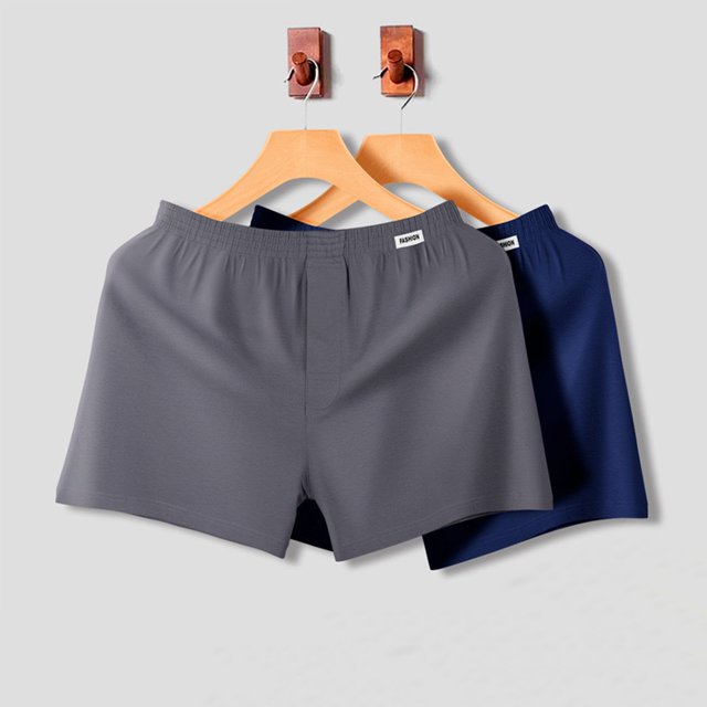 Man Fashion Solid Color Sleeping Pants Loose Shorts Pajamas Shorts