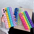 thumbnail image 3 of IBAOLEA Push Pop Phone Case for iPhone 11 Pro Max Push Pop Bubble Fidget Toys case Rainbow Soft Silicone Shockproof Protective Cover for Apple iPhone 11 Pro Max,6.5 Inch - Red iPhone 11 Pro Max, 3 of 8