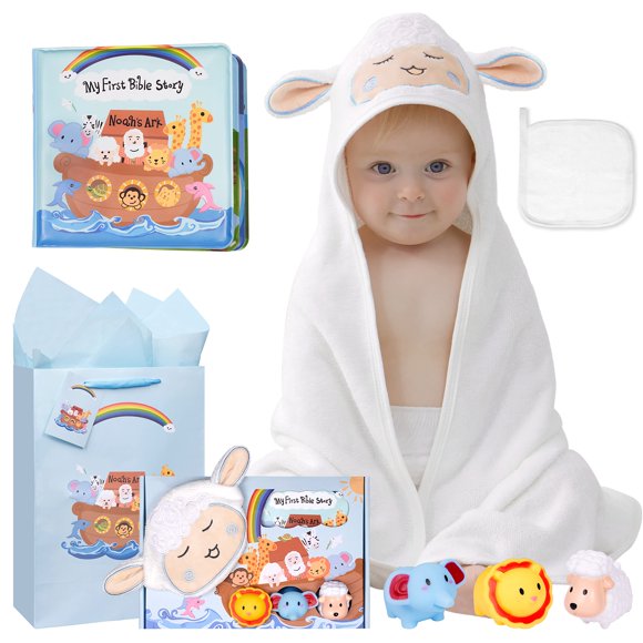 Set de regalo de bautismo My First Noahs Ark, 7 piezas para niños