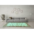 thumbnail image 3 of Ahgly Company Indoor Rectangle Oriental Light Blue Traditional Area Rugs, 4' x 6', 3 of 4
