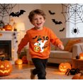 thumbnail image 2 of TBBCWWQY Kids Halloween Sweatshirt Ghost Pumpkin BOO Trick or Treat Pullover Boys Girls Crewneck Long Sleeve Shirt Tops Age 8T, 2 of 7