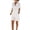 White, variant on JULMCOMO Cotton Linen Rompers for Women V Neck Button Down Loose Fit Casual Jumpsuits Short Sleeve Tie Waisted Summer Overalls with Pockets Beige M