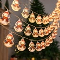 thumbnail image 5 of 2025 New 10FT 40LEDs Christmas Lights Battery Operated with Timer, Outdoor Waterproof String Lights with Santa Snowman Tree Shapes, Indoor Window Decorations for Xmas Party Garden Porch, 5 of 10