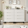 thumbnail image 3 of 4-Drawer Dresser, 41.5" Tall Storage Cabinet with Drawers, Freestanding Vertical Dresser for Bedroom, Living Room, Entryway - Ash Grey, 3 of 7
