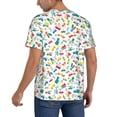 thumbnail image 2 of Lsque Transport1 Pattern Mens Polo Golf Shirts Funny Graphics Shorts Sleeve Button Shirts Baseball T-shirt-Medium, 2 of 7