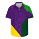 thumbnail image 1 of Camisas de Lino para Hombres, Manga Corta Camisa de Boliche Vintage con Cuello Cubano, Botón de Verano de Playa Casual, 1 of 8