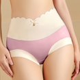 thumbnail image 2 of Aayomet Culottes Bikini pour Femmes et Rehausse-Fesses Culottes Simples (Rose, G), 2 of 3