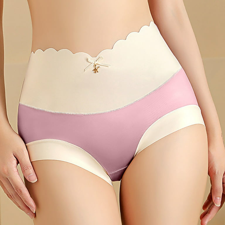 CAICJ98 Lingerie for Women Womens Underwear High Waist Abdominal Underwear  Suspension Seamless Lifting Waist Cotton Body Sculpting Panties Pink,XL 