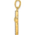thumbnail image 2 of 14K Yellow & Rhodium 1/6Ct. Diamond Latin Cross Pendant (23.5 X 10.5) Made In India pm4967-016-ya, 2 of 5
