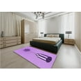 thumbnail image 4 of Ahgly Company Indoor Rectangle Patterned Violet Purple Area Rugs, 2' x 5', 4 of 6