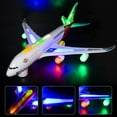 thumbnail image 2 of JUGAAD LIFE Airplane Toys for Kids, Bump and Go Action, Toddler Toy Plane with LED Flashing Lights and Music for Boys & Girls 3 -12 Years Old, 2 of 8