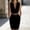 Black, variant on Womens Sleeveless V-Neck Wrap Midi Dress With Belt And Pockets, Wrinkle-Resistant Breathable Business Casual Workwear Dress, Soft Flattering Office Summer Dress For Women Black Size S