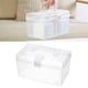thumbnail image 5 of Caja De Almacenamiento Transparente, Contenedor De Almacenamiento De Escritorio Resistente Para El Hogar, 5 of 7