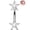 Steel 6mm, variant on CZ Rook Earring Double-Ended Star Eyebrow Ring 316L Stainless Steel Rook Piercing Bar 16G Lobe Jewellery Curved Barbell 6mm