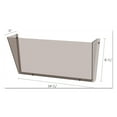 thumbnail image 3 of (2 pack) Deflecto Unbreakable DocuPocket Wall File Letter Size 14.5" x 3" x 6.5" Smoke 63202, 3 of 9