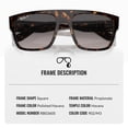 thumbnail image 3 of Ray-Ban RB0360S DRIFTER POLARIZED Square Shaped Sunglasses for Men & Women - Includes Official Rayban Eyewear Kit - Ideal Formal & Casual Wear Sunglasses - Grey Lens, 3 of 7