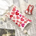 thumbnail image 5 of Valentines Day Pillow Covers 12X20 Hearts Decorative Throw Pillows Decoration Holiday Party Cushion Case for Couch Sofa, 5 of 6