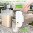 thumbnail image 3 of Recipiente de almacenamiento de arroz Viretec, dispensador hermético de 2,5 a 4,5 kg, 3 of 7