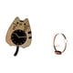 thumbnail image 5 of Adorno De Reloj Con Forma De Gato Y Soporte De Hierro Para Botellas De Vino, Ideal Para La Decoración De La Cocina, La Oficina Y El Hogar. Organizador De Bebidas., 5 of 8
