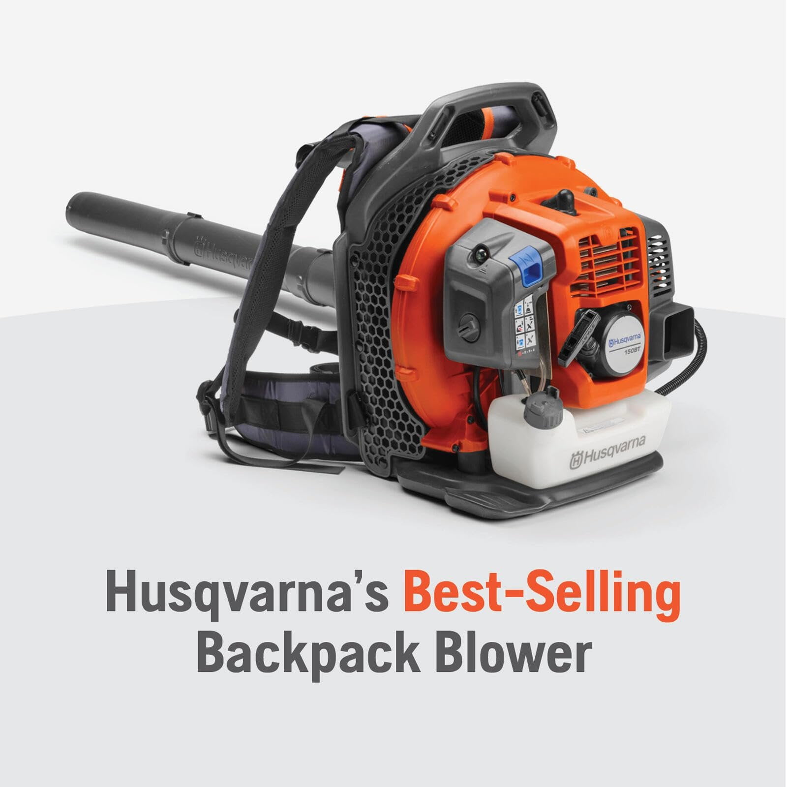 Husqvarna Gas Leaf Blower 150BT Backpack - 51cc 2-Cycle, 765 CFM, 270 MPH