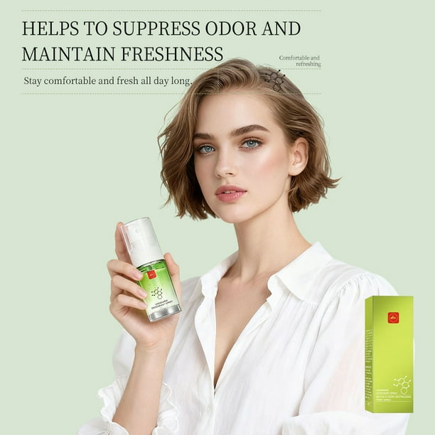 Spray desodorante antiolor para axilas, frescura duradera, desodorante para sudor seco, spray para axilas, 20 ml, fragancia para axilas