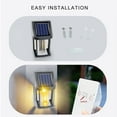 thumbnail image 4 of Solar Wall Lights 2 Pack | Outdoor Wall Wash Lighting | IP65 Waterproof White LED | Modern Garden & Porch Decor | 6.69x2.76x2.76in | 8-12H Runtime | 6H Charge Time, 4 of 7