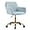 Baby Blue, variant on KCC Velvet Office Desk Chair, Comfy Swivel Modern Leisure Armchair with Wheels, Upholstered Comfy Velvet Fabric Makeup Chair Height Adjustable for Teens Women Girls Elegant Home Office, Rose