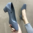 thumbnail image 5 of fvwitlyh White Shoes For Women High Heels for Women, Slip On Shoes with Pointed Toe Female Casual Shoes, 5 of 5