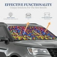 thumbnail image 4 of Saiise Vintage Audio Cassettes for Foldable Car Sun Shades (2-Pack) Offer Sun Protection with an Easy-fold Design for Convenient Windshield Shading-Large, 4 of 6