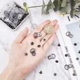 thumbnail image 4 of 40Sets Boot Lace Hooks Brass Shoes Lace Safety Buckle Shoes Eyelets Hook Loop D‑ring With Rivets For Climb Hiking Shoes Work Outdoor Mountaineering Boots Gunmetal, 4 of 5