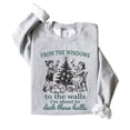 thumbnail image 3 of Funny Deck These Halls Sweatshirt for Women and Men Trendy Christmas Sweater Gray Sweatshirt Adult Small, 3 of 4