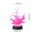 thumbnail image 2 of ZhangC Artificial Coral Reef Decor, 1.8x3.9 Inches Aquarium Decor Artificial Coral, Realistic Sea Inspired Ornament for Fish Tank Aquarium Corals Decoration(Pink), 2 of 6