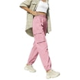 thumbnail image 2 of Women's Cargo Jogger Pants Elastic Waist Casual Tactical Tapered Utility Pants with Pockets, 2 of 6