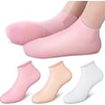 thumbnail image 1 of 3pairs Silicone Socks, Silicone Moisturizing Sock, Silicone Heel Sock, Moisturizing Gel Socks For Repairing Dry Feet Cracked Heel A, 1 of 3